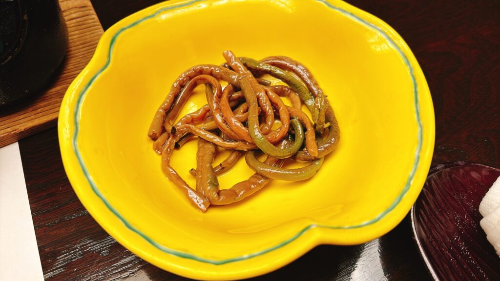 山菜の煮物（嵐渓荘）