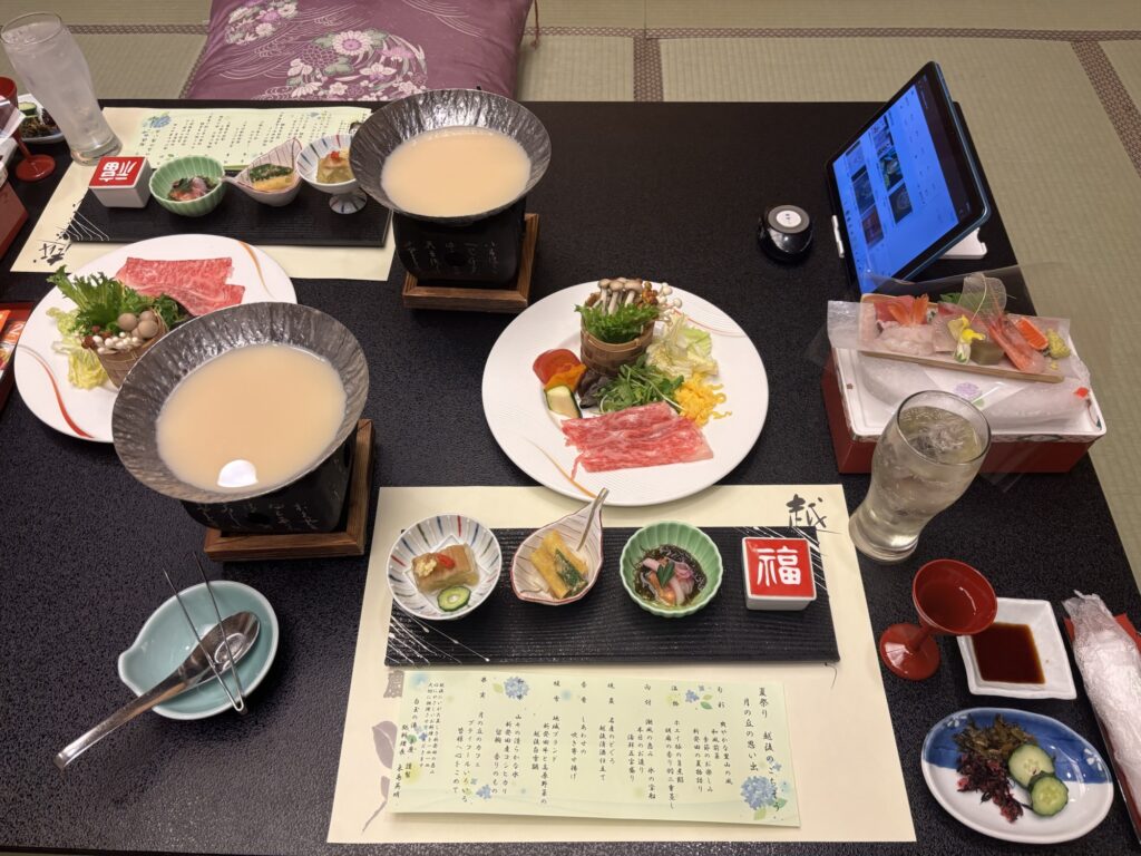 夕食コース（月岡温泉 白玉の湯 泉慶）