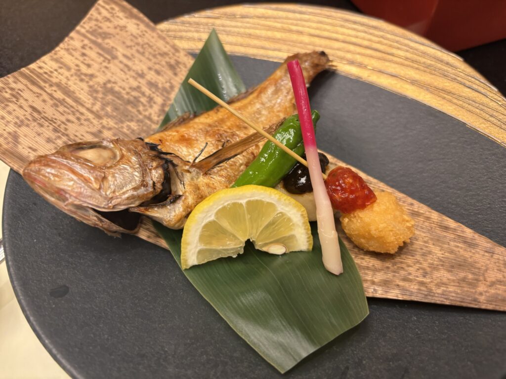 のどぐろの塩焼き（月岡温泉 白玉の湯 泉慶）