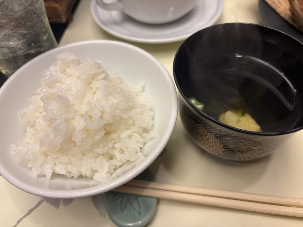 留椀とご飯（月岡温泉 白玉の湯 泉慶）